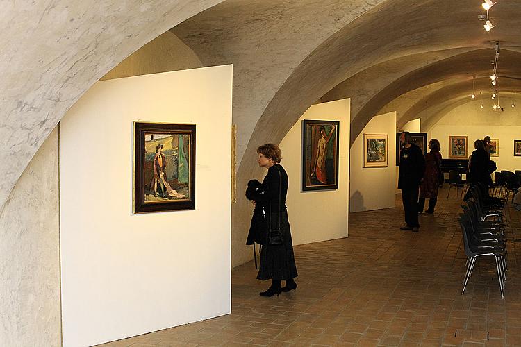 Eröffnung der Ausstellungen in Egon Schiele Art Centrum: Hermann Stenner, Jindřich Prucha und Zdeněk Rykr, 31. 10. 2008