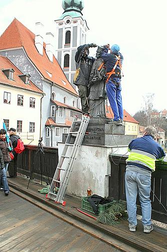 Rekonstrukce Lazebnického mostu - den 2