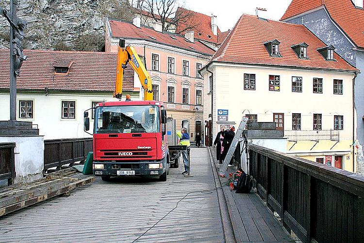 Rekonstrukce Lazebnického mostu - den 2