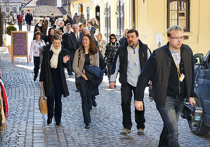 Návštěva manželek ministrů zahraničních věcí v Českém Krumlově.