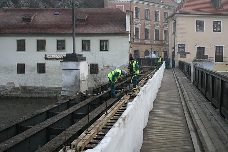 Rekonstrukce Lazebnického mostu - 2. týden