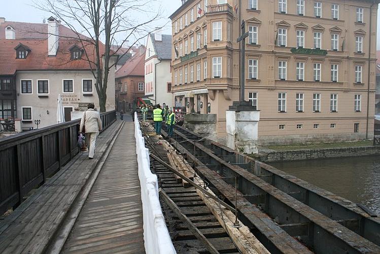 Rekonstrukce Lazebnického mostu - 2. týden