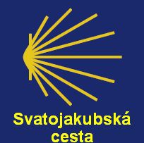 Logo - značení Svatojakubské cesty ; zdroj Informační leták Jakobsweg
