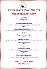 Valentýnské menu 