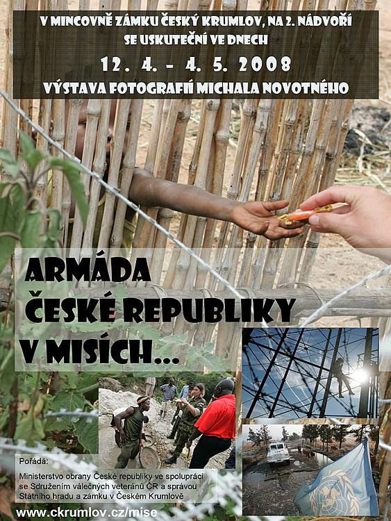 Plakát výstavy Armáda České republiky v misích, Setkání Modrých baretů 2008