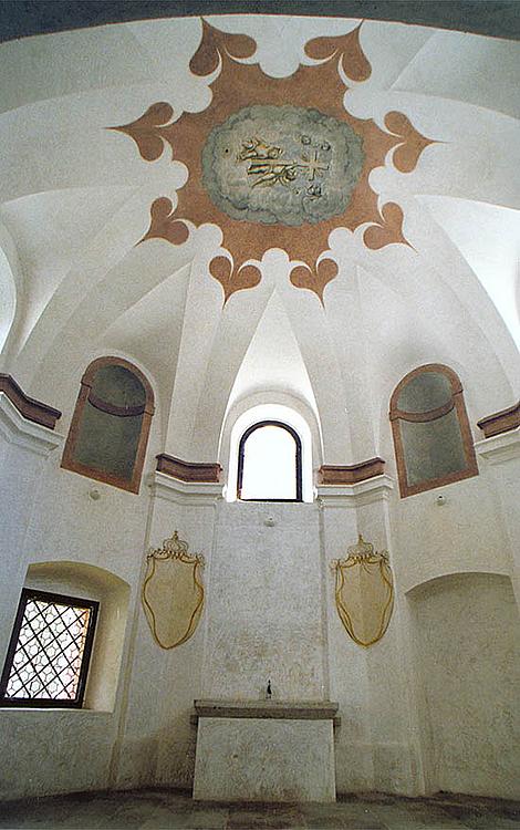 Interiér kaple na Křížové hoře