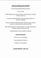Silvestrovské degustační menu 2011, Hotel Bellevue, Český Krumlov 