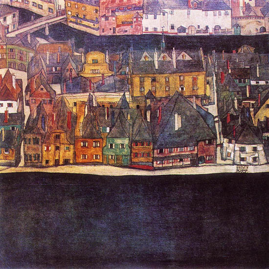 Egon Schiele, Die schwarze Stadt