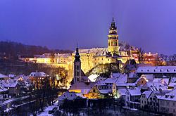 Český Krumlov in Winterzeit 