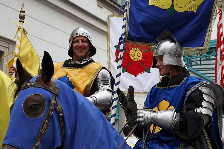 Historical procession and knightly tournament