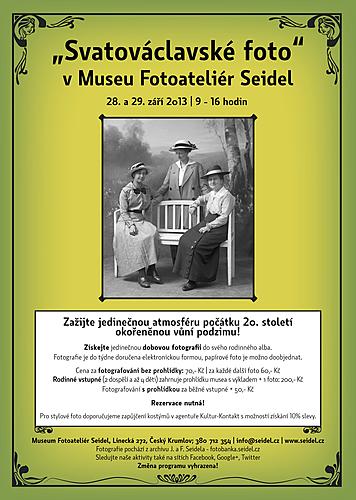 Svatováclavské fotografování v Museu Fotoatelier Seidel