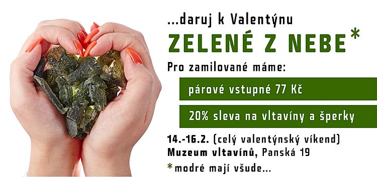 Muzeum Vltavínů - Valentýnská nabídka