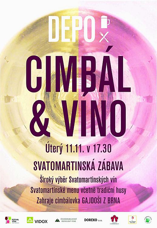 Pozvánka na Víno a cimbál do hostince Depo, 11.11.2014, Český Krumlov