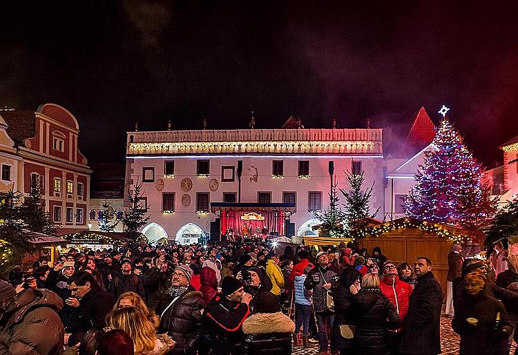 New year´s Eve celebration on the town square