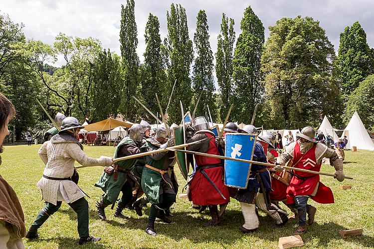 Historical festivities in the town park