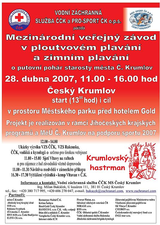 Leták soutěže